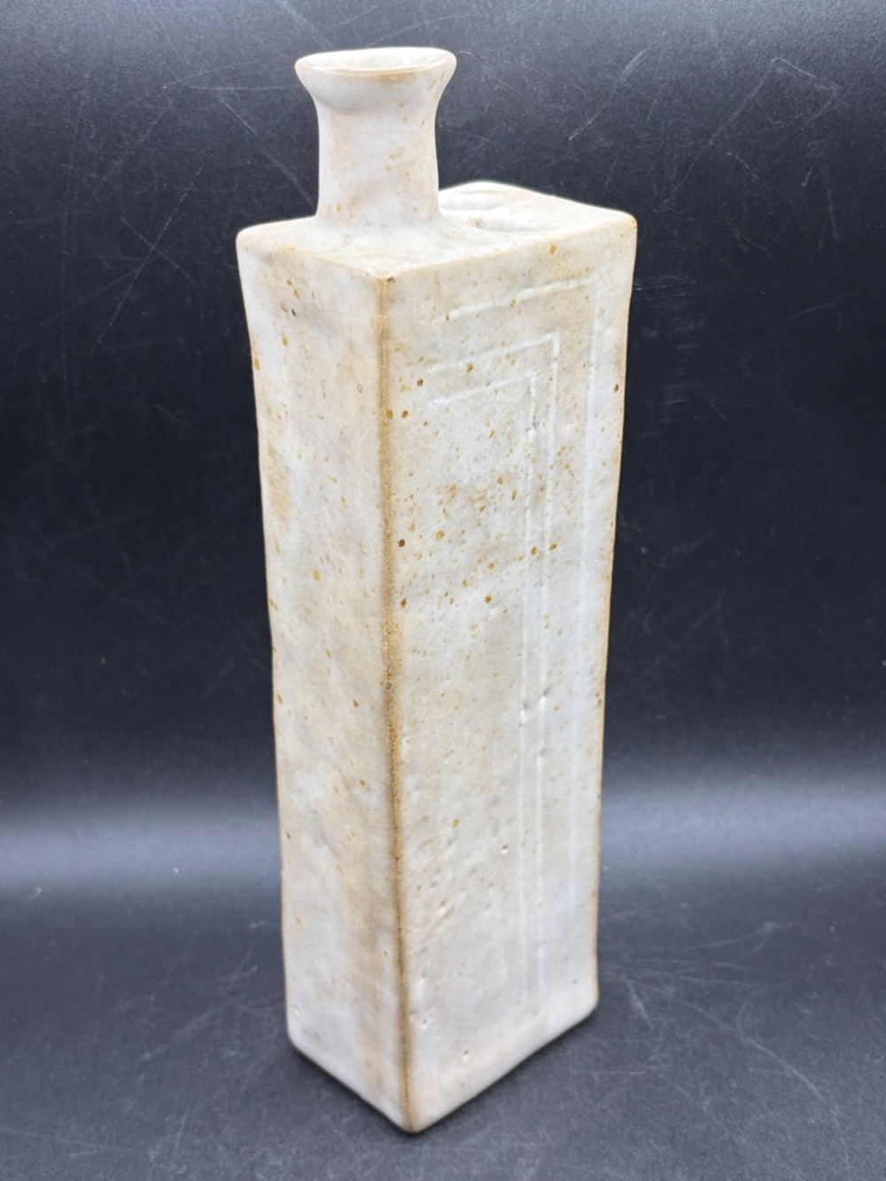 Lambert Artist Signed Vintage Mid Century Modern Handmade Unique Pottery Vase